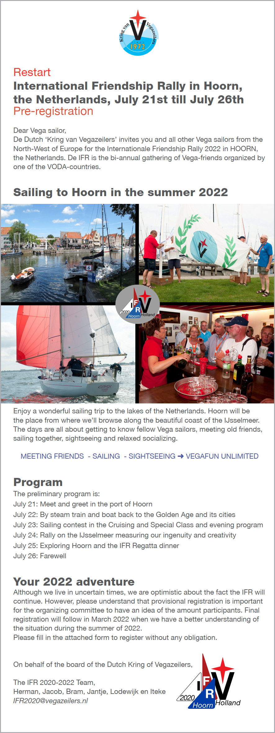 IFR 2022 Invitation and Programme